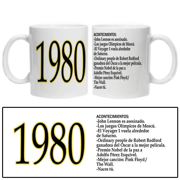 Taza acontecimientos