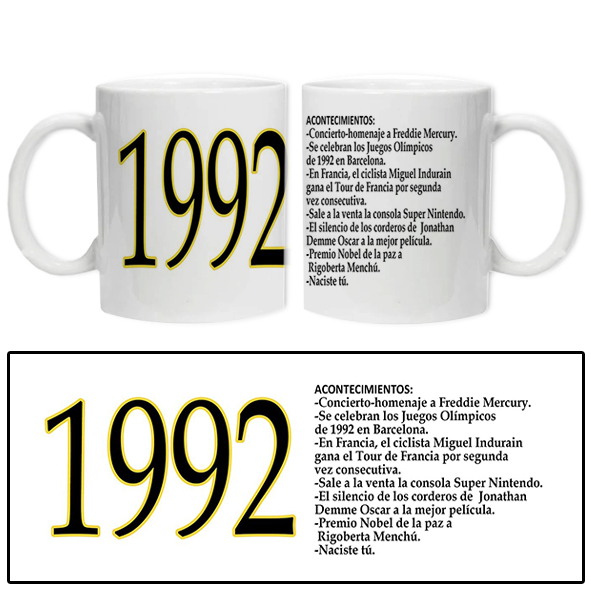 Taza acontecimientos