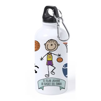 Botella Aluminio Pequeña "Mejor jugador de Basket"