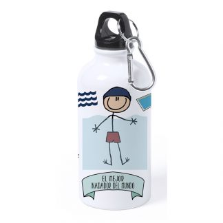 Botella Aluminio Pequeña "El mejor nadador"