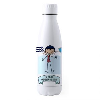 Botella Aluminio Grande "La mejor nadadora"