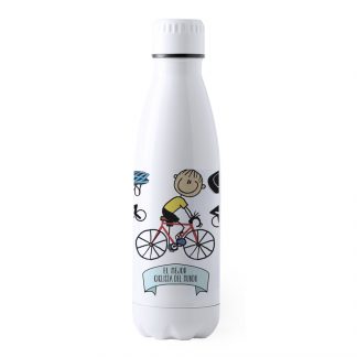 Botella Aluminio Grande "El mejor ciclista"