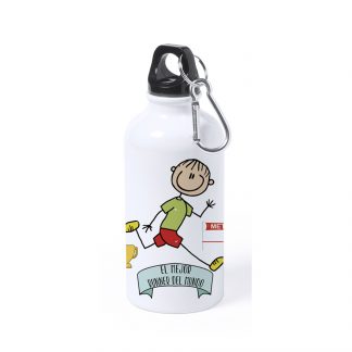 Botella Aluminio Pequeña "El mejor runner del mundo"