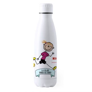 Botella Aluminio Grande "La mejor runner del mundo"