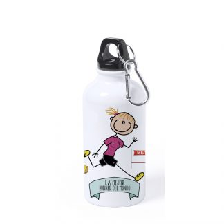 Botella Aluminio Pequeña "La mejor runner del mundo"