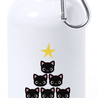 Botella Aluminio Pequeña "Árbol gatitos"
