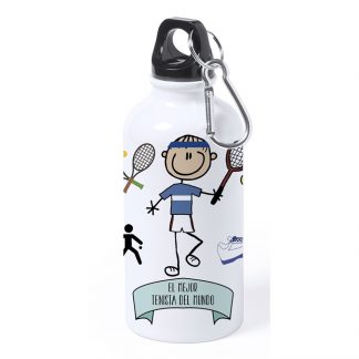 Botella Aluminio Pequeña "El mejor tenista del mundo"