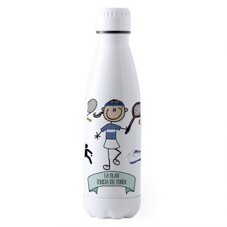 Botella Aluminio Grande "La mejor tenista del mundo"