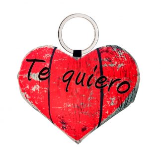 llavero corazón te quiero ed.madera