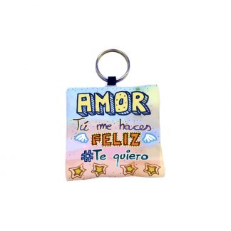 llavero "amor tu me haces feliz"