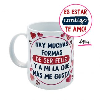 Col. Enamorados "Hay muchas formas..." taza interior blanco