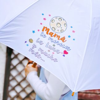 paraguas día de la madre te mereces la luna