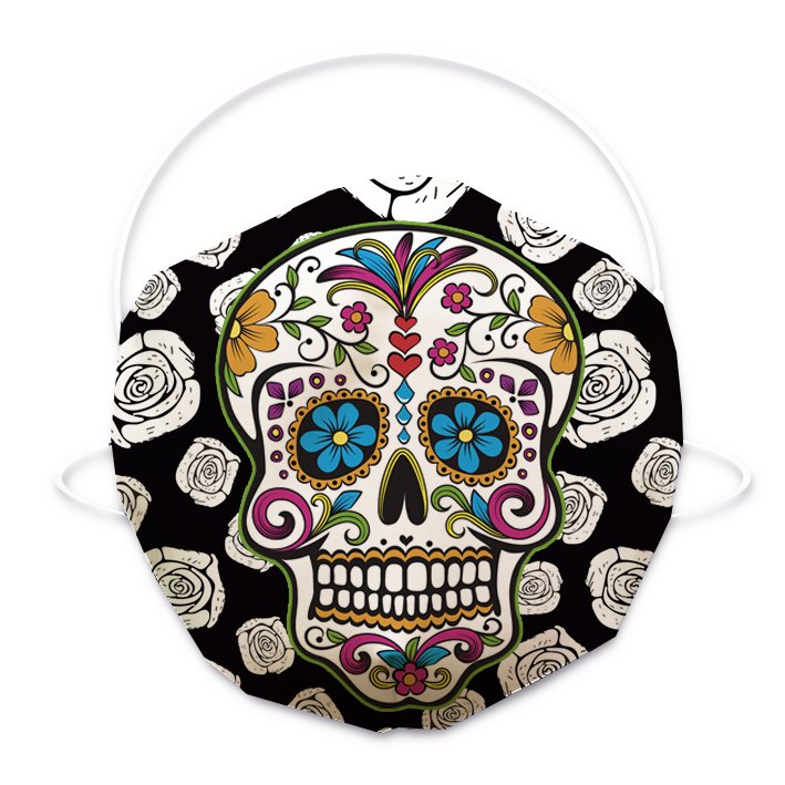 Calavera rosas