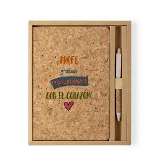 libreta y bolígrafo