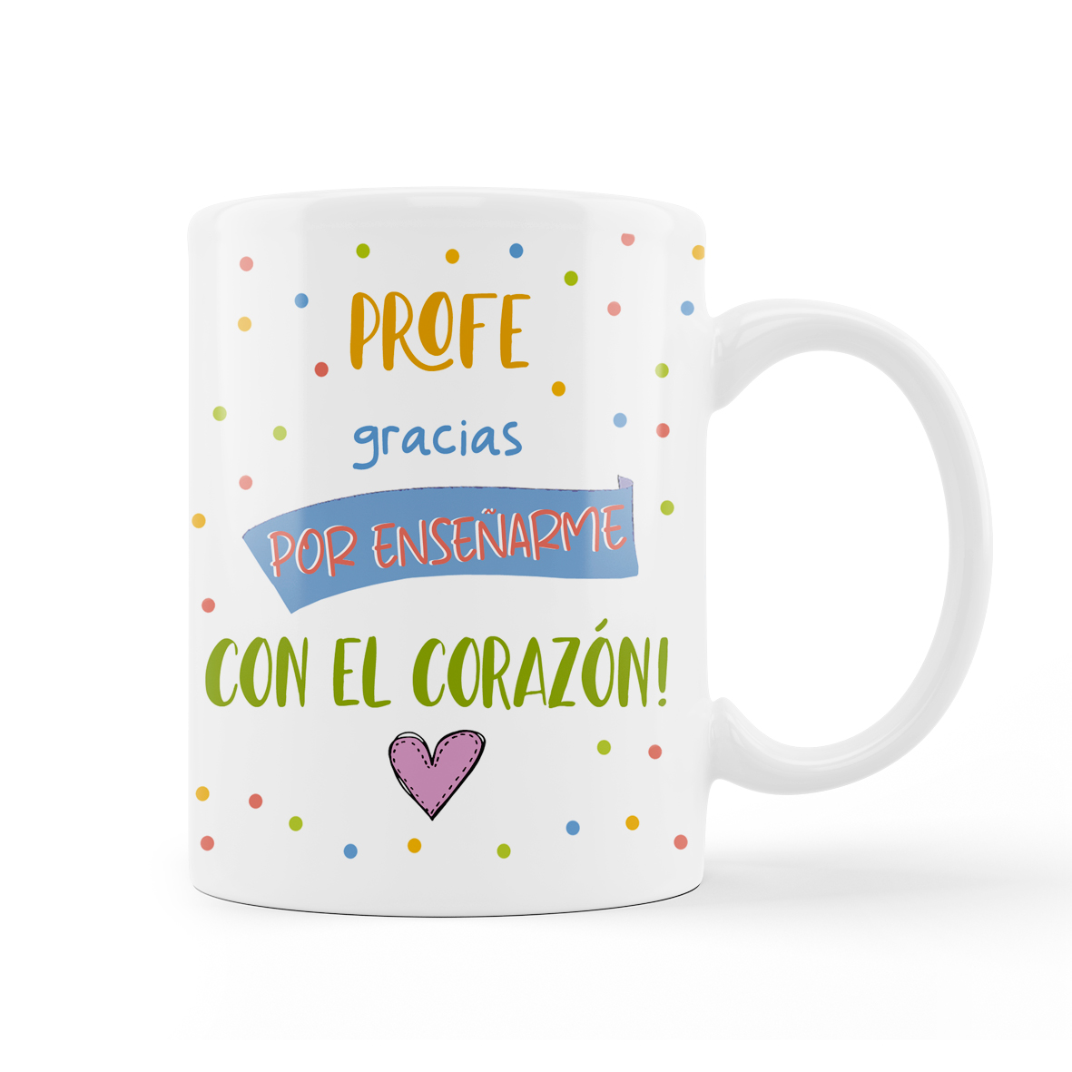 taza Profes gracias por enseñarme...