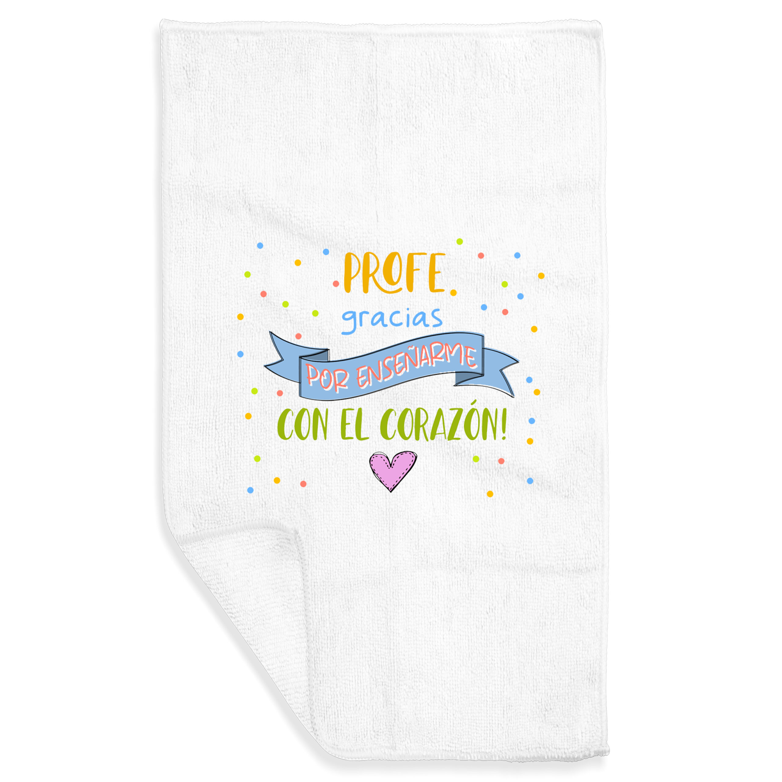 Toalla blanca 100% poliéster rPet, Medidas 70x140 cm y 230 gr.