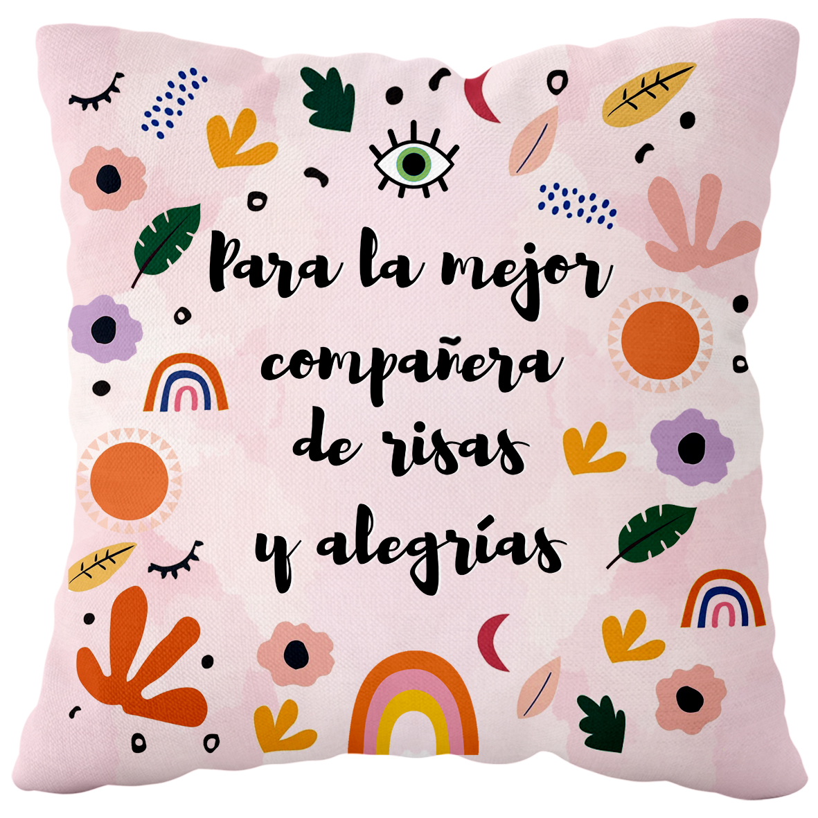Cojín Poliéster: "Te quiero amiga"
