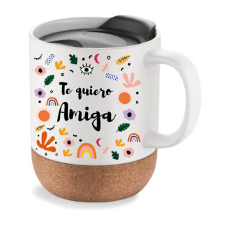 Taza de viaje: "Te quiero amiga"