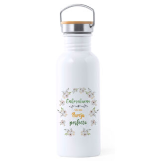 Botella Acero Inox: "Enhorabuena sois una pareja perfecta".