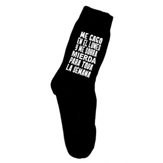 Calcetines Me cago en el lunes y me sobra mierda para toda la semana