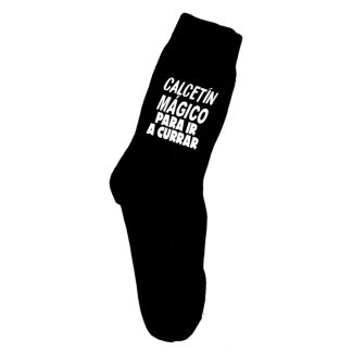 calcetín negro para currar