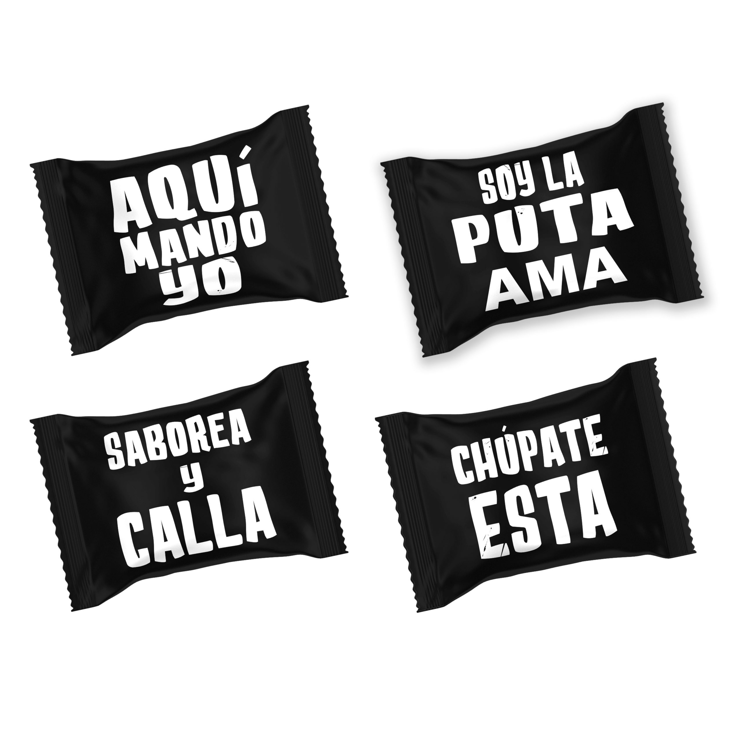 Tarro de Caramelos: "Soy la puta ama".
