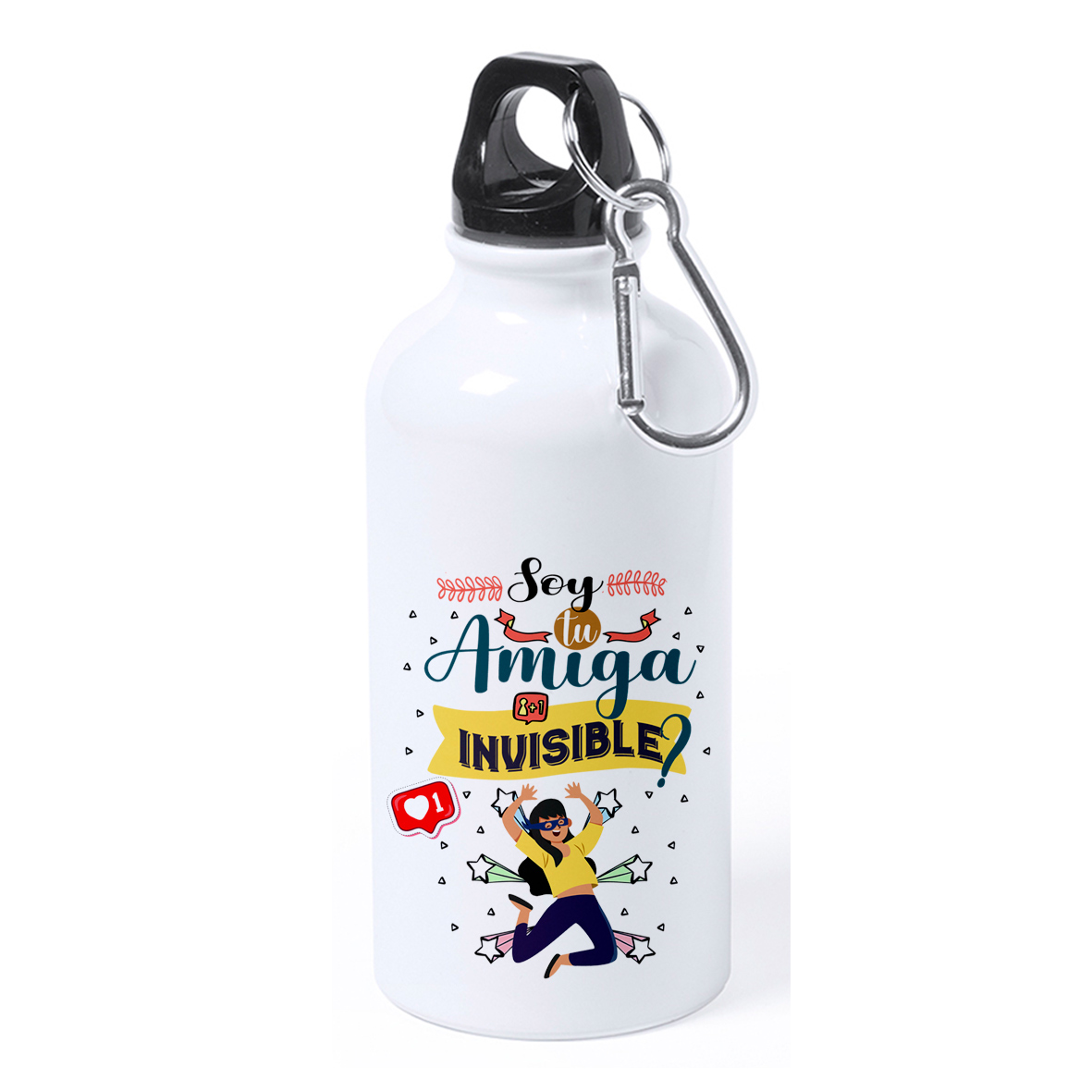 Botella aluminio: "Soy tu amiga invisible"