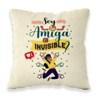 cojín soy tu amiga invible
