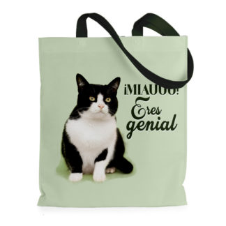 Bolsa Estampada: "¡Miauuu! Eres genial"