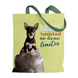 Bolsa Estampada: "Nuestra amistad no tiene limites"