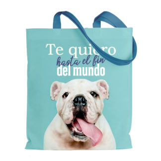 Bolsa Estampada: "Te quiero hasta el fin del mundo"