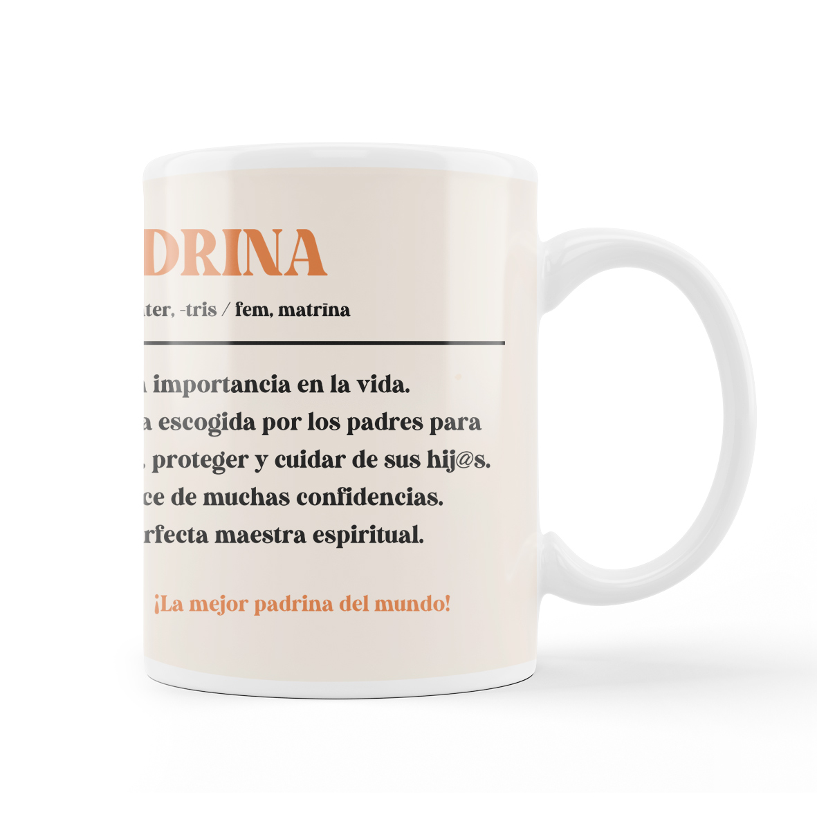 Taza: "Significado PADRINA"