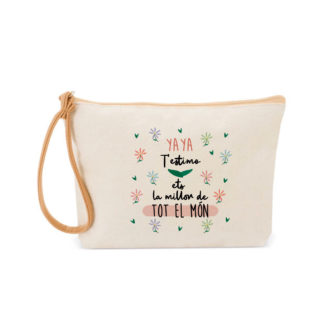 Neceser con asa: "YAYA. Eres la mejor del mundo entero"