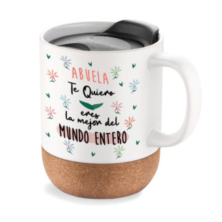 Taza de viaje: "ABUELA. Eres la mejor del mundo entero"