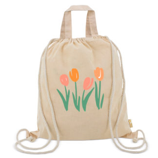 Bolsa mochila: "Tulipanes"