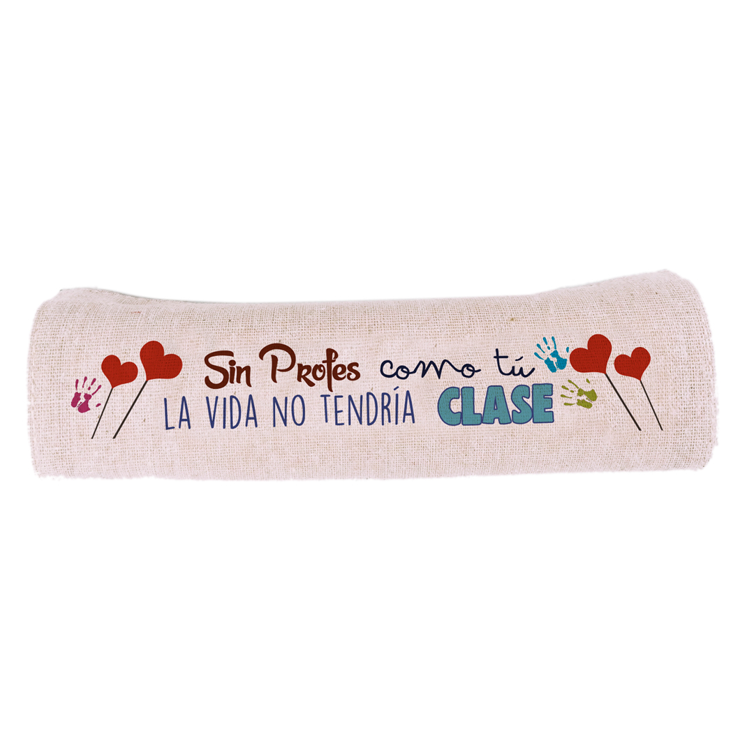 Estuche enrollable Sin profes como tú