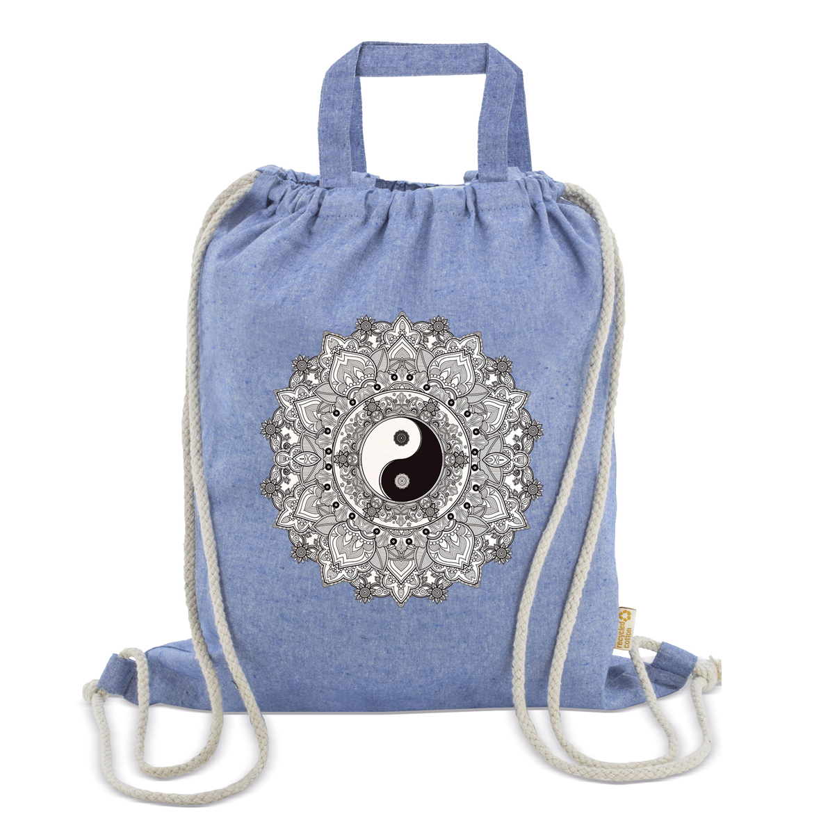 Bolsa mochila: "Paz y Felicidad"