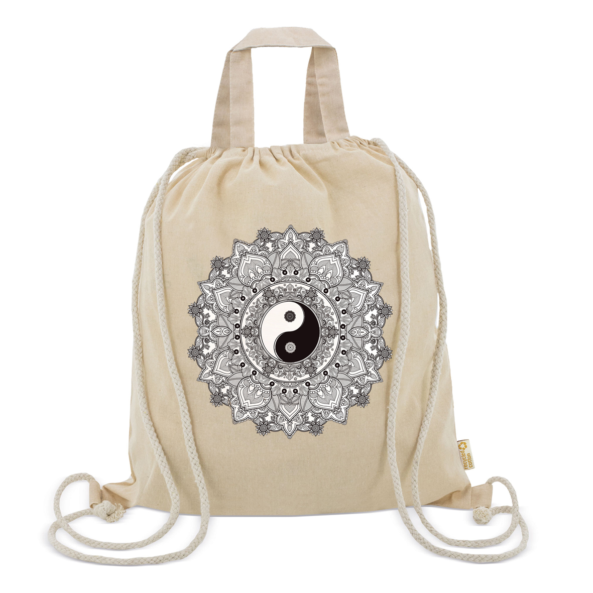 Bolsa mochila: "Paz y Felicidad"