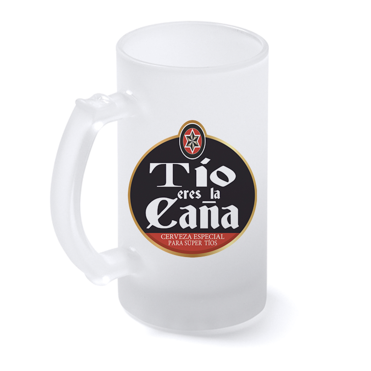 Jarra cristal: "Tío eres la caña"