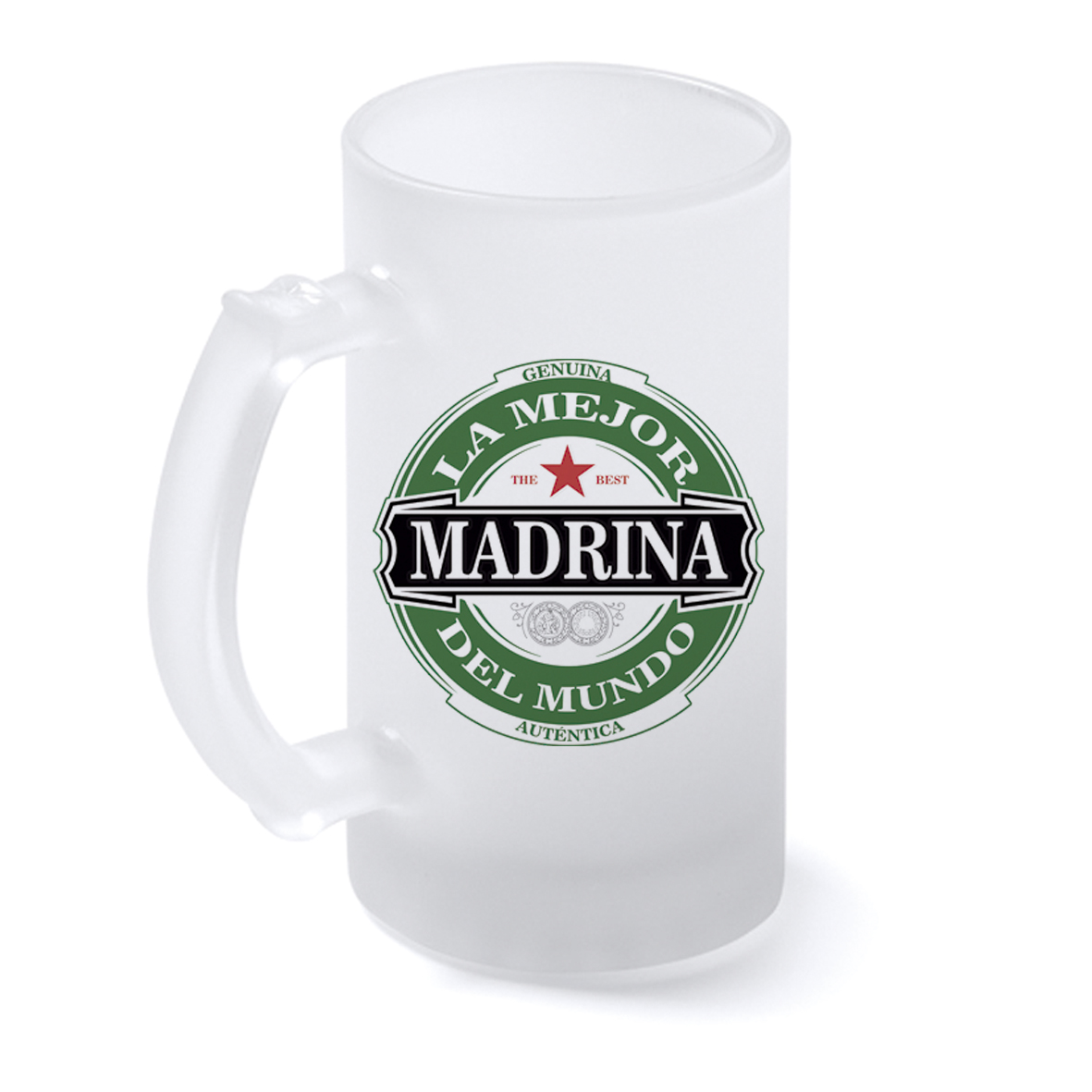 Jarra cristal: "La Mejor MADRINA del Mundo"