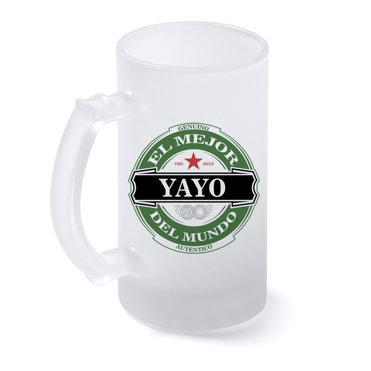 Jarra cristal: "El Mejor YAYO del Mundo"