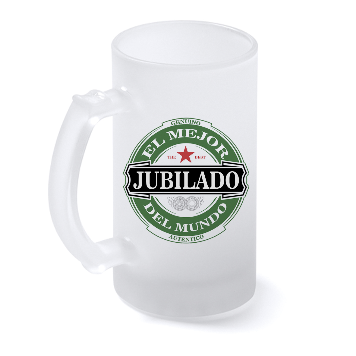 Jarra cristal: "El Mejor JUBILADO del Mundo"