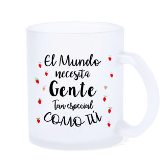 Taza LED: "El mundo necesita..."
