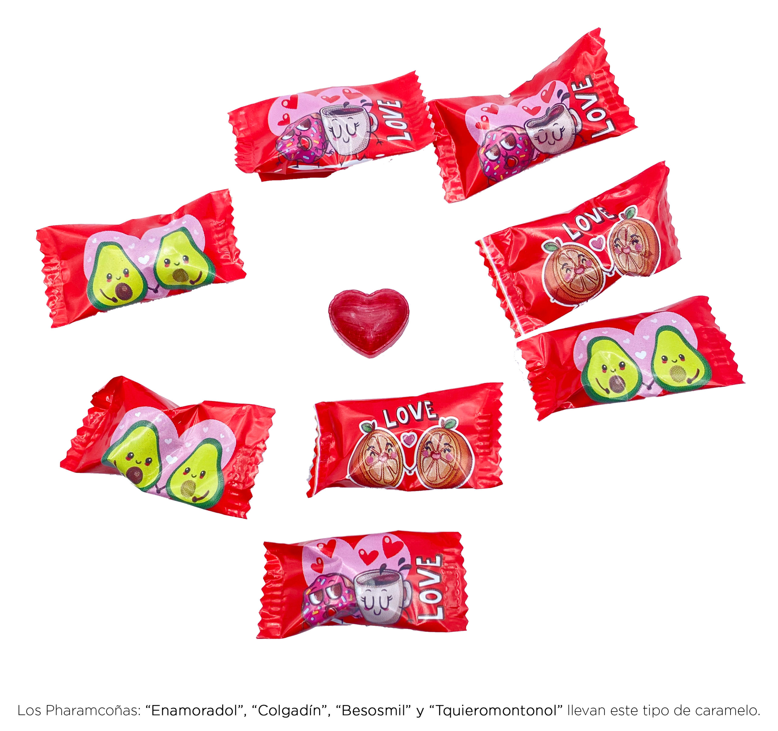 caramelos pharmacoña enamorados
