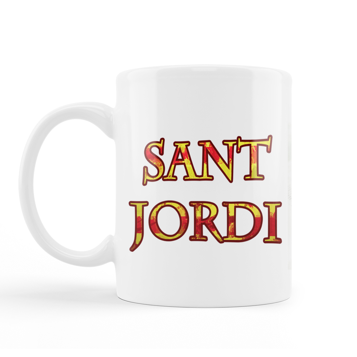 Taza: "Sant Jordi. Libro y Rosa 02"