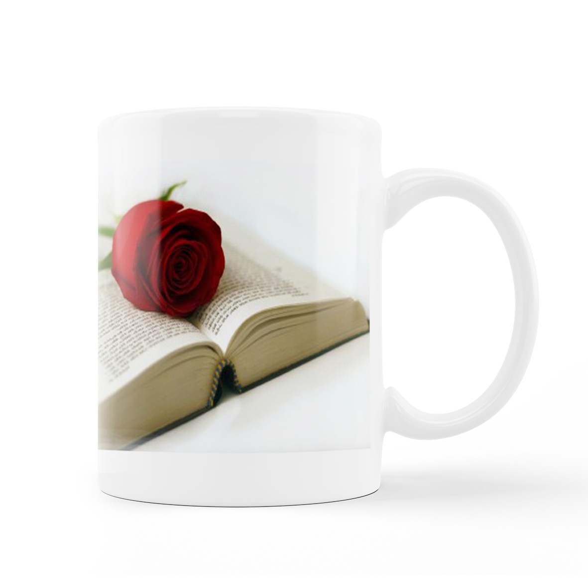 Taza: "Sant Jordi. Libro y Rosa 02"