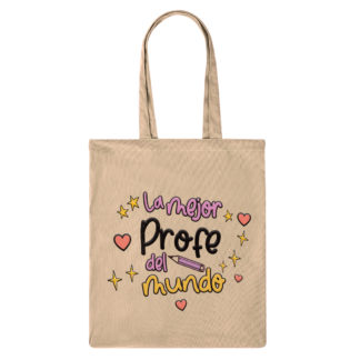 Bolsa pana: "La Mejor Profe del Mundo"