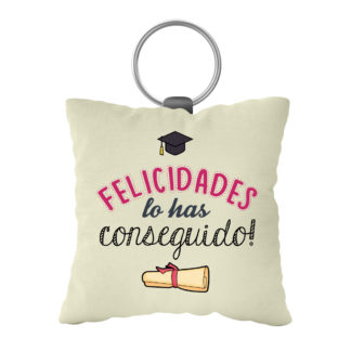 Llavero antiestrés: "Felicidades lo has conseguido"