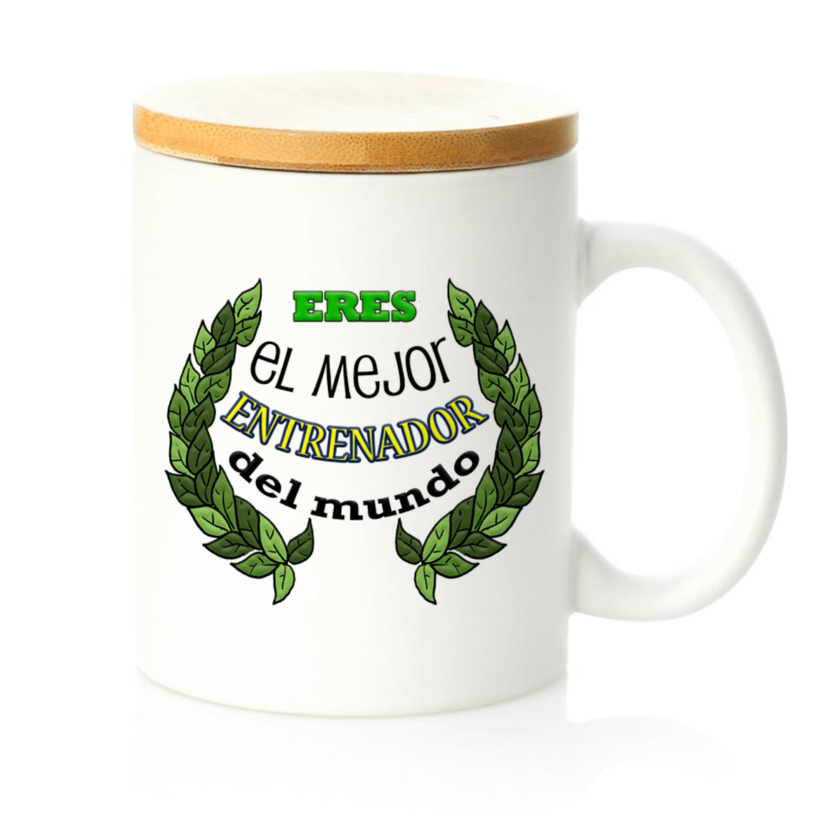 Taza tapa bambú: "Eres el mejor ENTRENADOR del mundo"