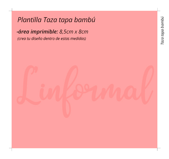 Taza tapa bambú Personalizable